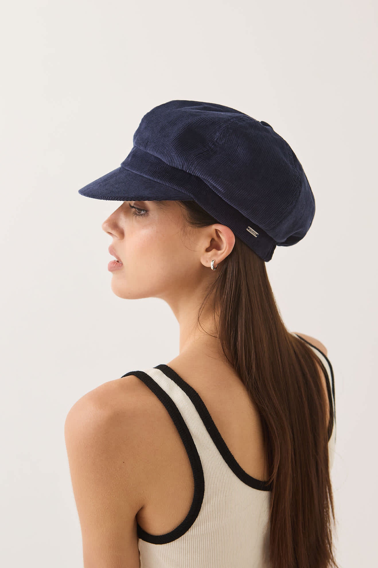 brixton-bailey-cap-navy-corduroy-baumwoll-cap image 3