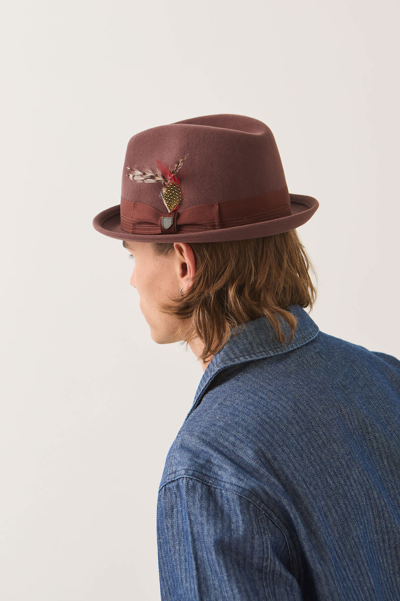 brixton-gain-fedora-hut-chestnut-braun-herren image 5