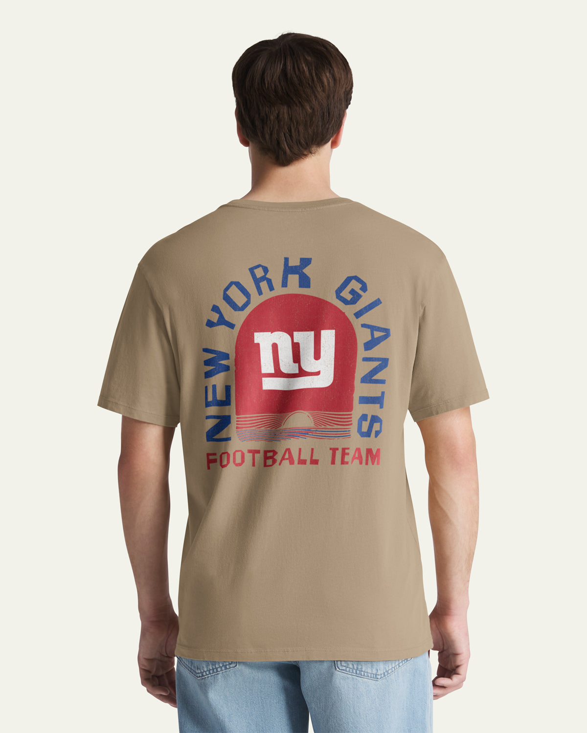 47-brand-new-york-giants-bleacher-beach-t-shirt-khaki-baumwolle image 1