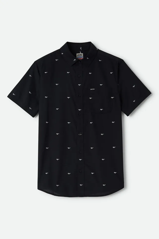 brixton-ford-mustang-shirt-mustang-burnt-rubber-button-up image 1