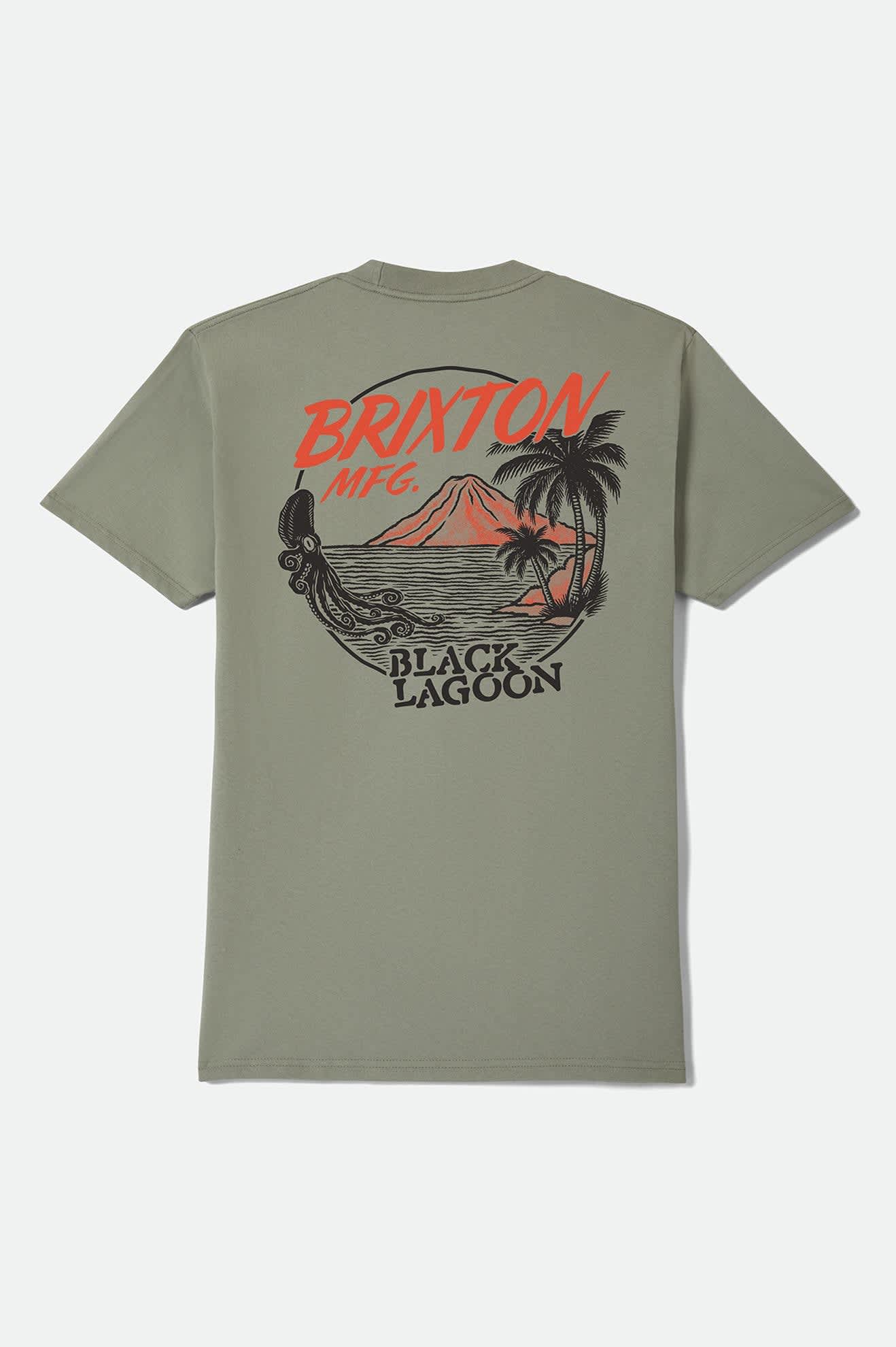brixton-lagoon-standard-t-shirt-desert-sage-print-baumwolle image 2