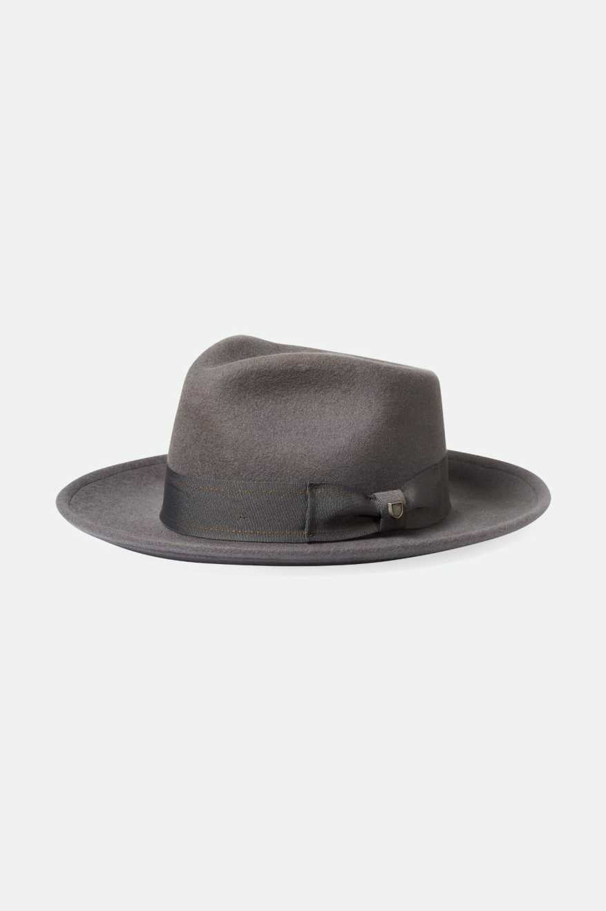 brixton-swindle-convertabrim-fedora-grey-grey-wollhut image 1