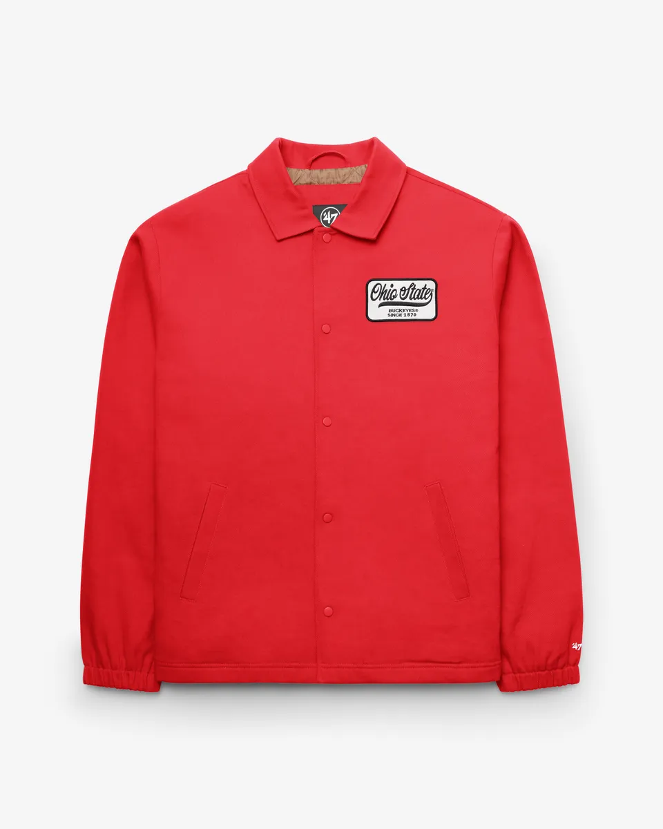 47-brand-ohio-state-vintage-retread-coaches-jacke-rot image 1