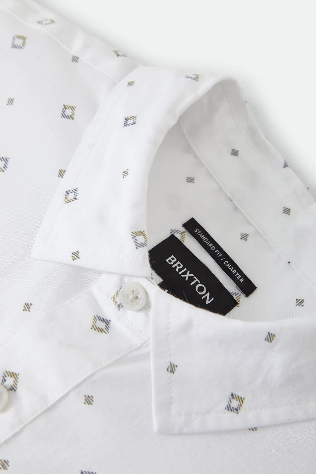 brixton-charter-print-shirt-kurzarm-white-geo-stretch image 7