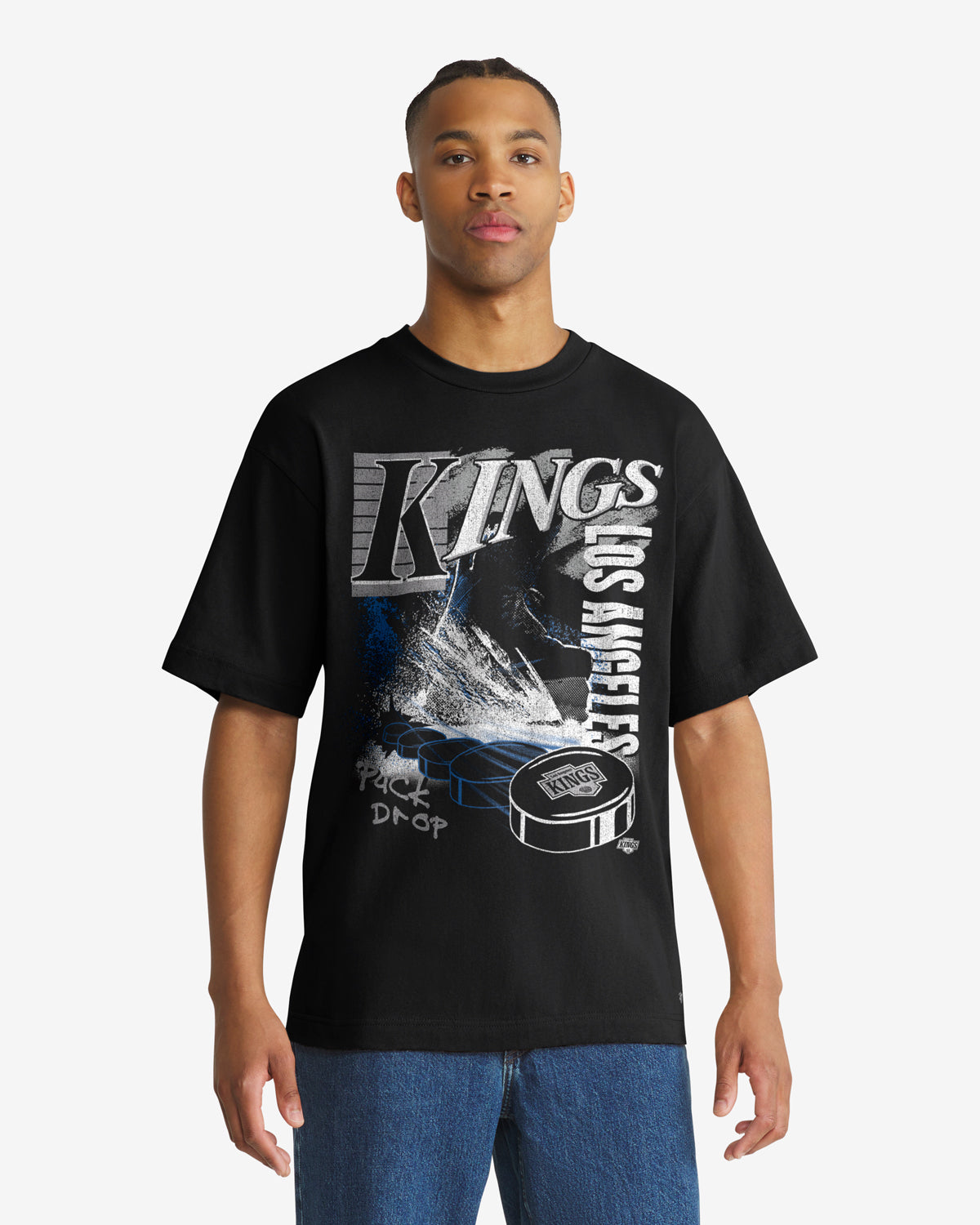 47-brand-los-angeles-kings-fresh-ice-foundation-t-shirt-schwarz-herren image 1