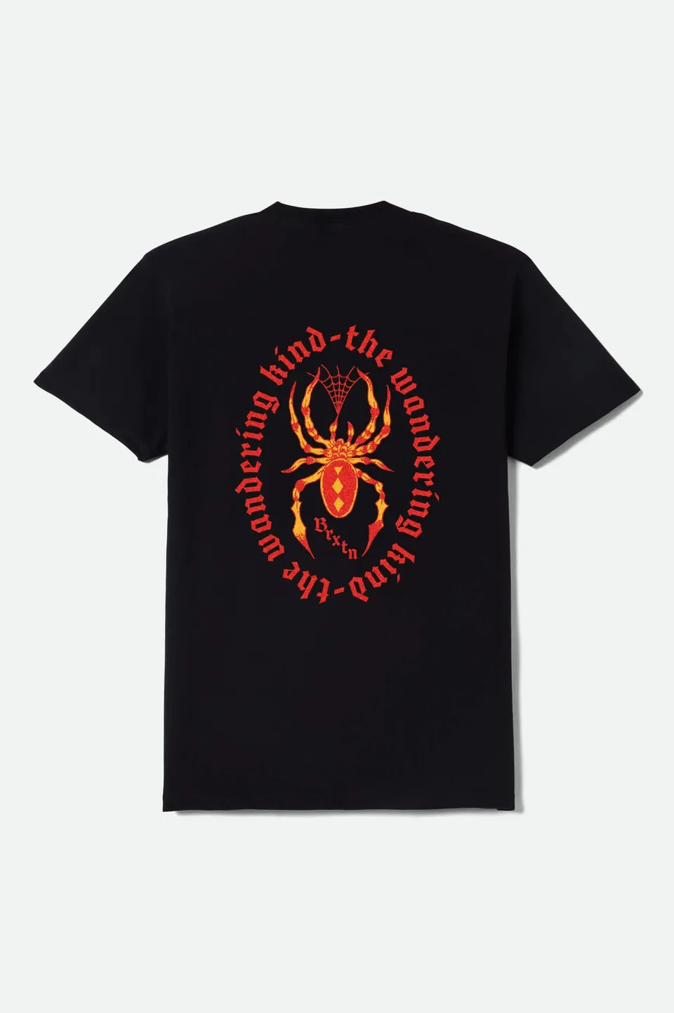 brixton-beasley-short-sleeve-t-shirt-herren-schwarz-spinne image 1