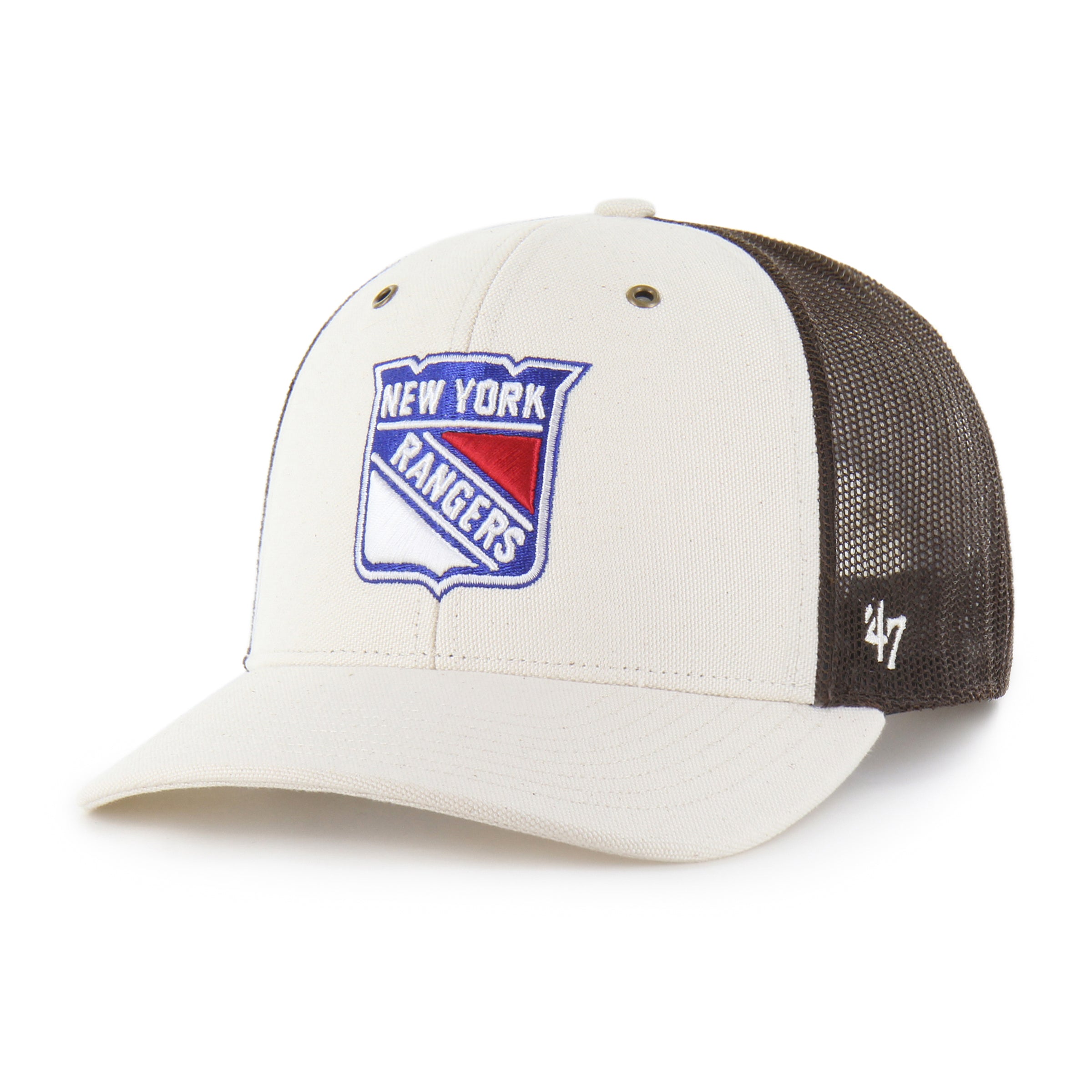 47-brand-new-york-rangers-trucker-cap-natural-undyed image 1