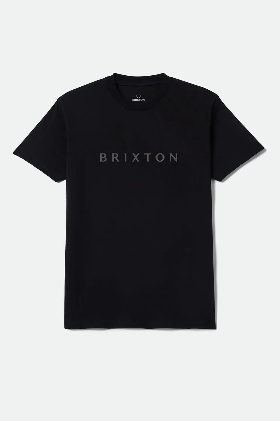 brixton-alpha-line-standard-t-shirt-herren-schwarz-baumwolle image 1