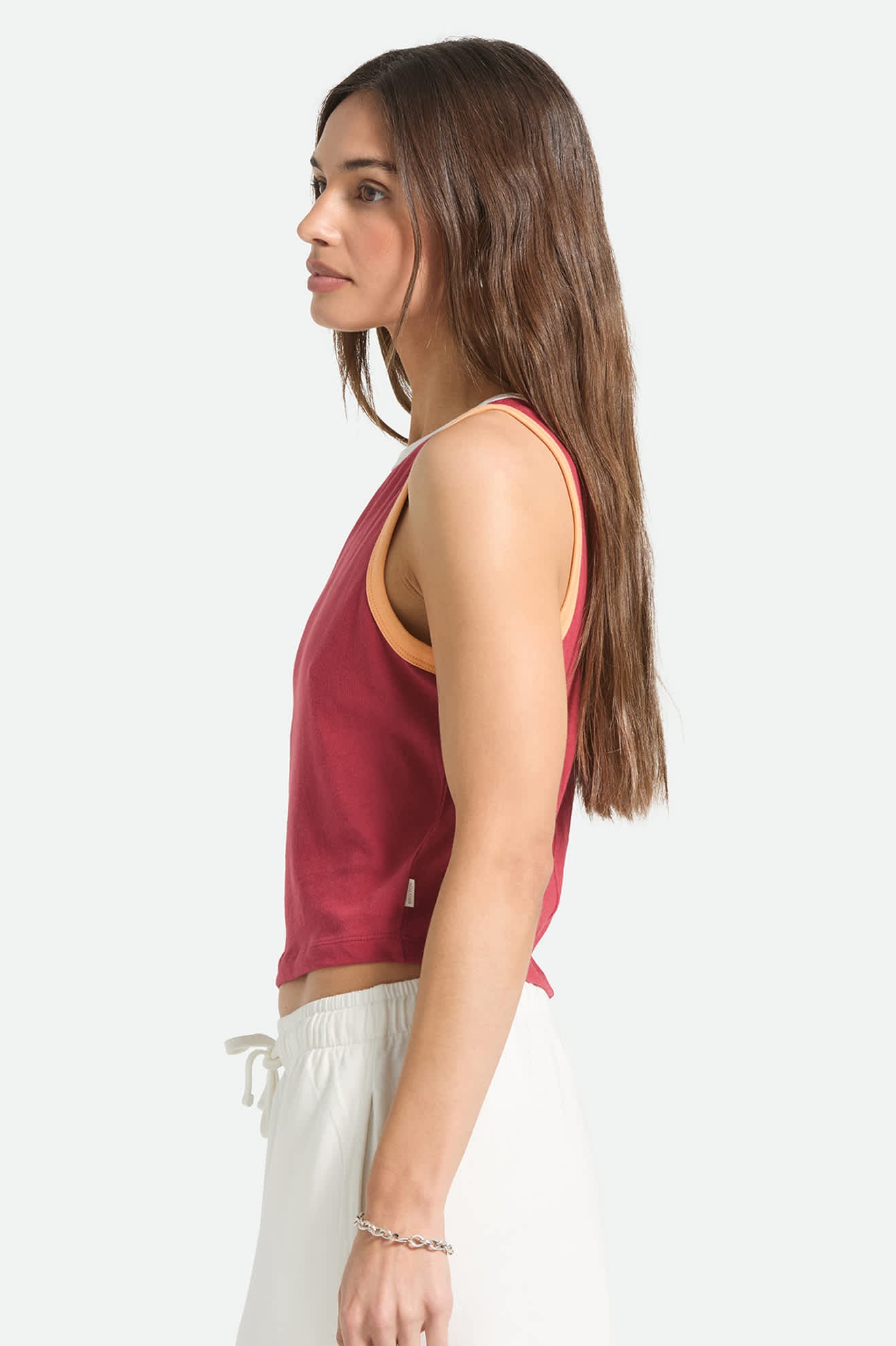 brixton-carefree-organic-garment-dye-cropped-tank-top-robust-red image 3