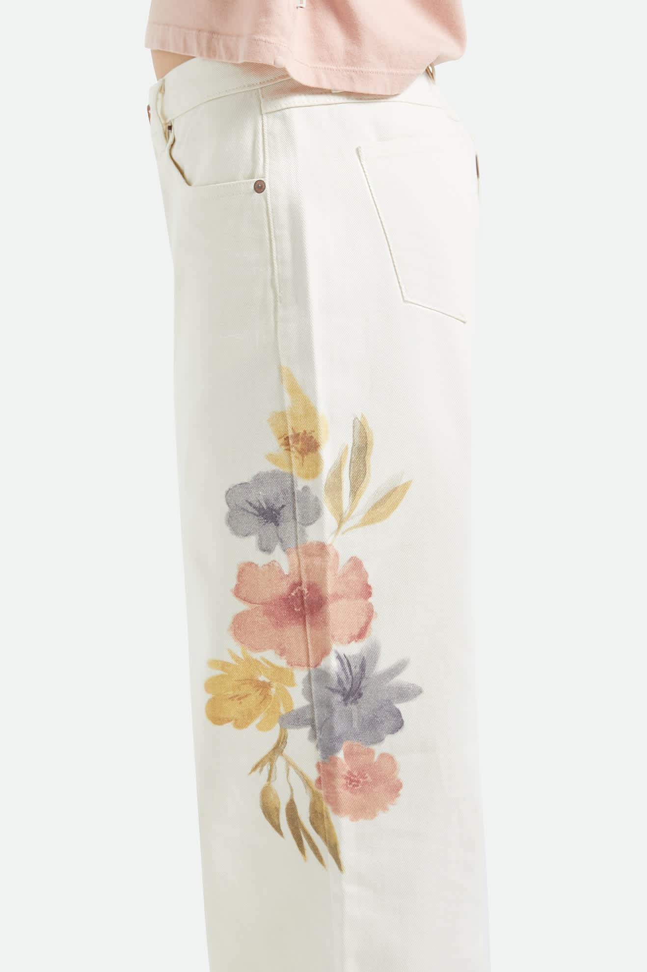 brixton-chloe-5-pocket-hose-off-white-floral-baumwolle image 6