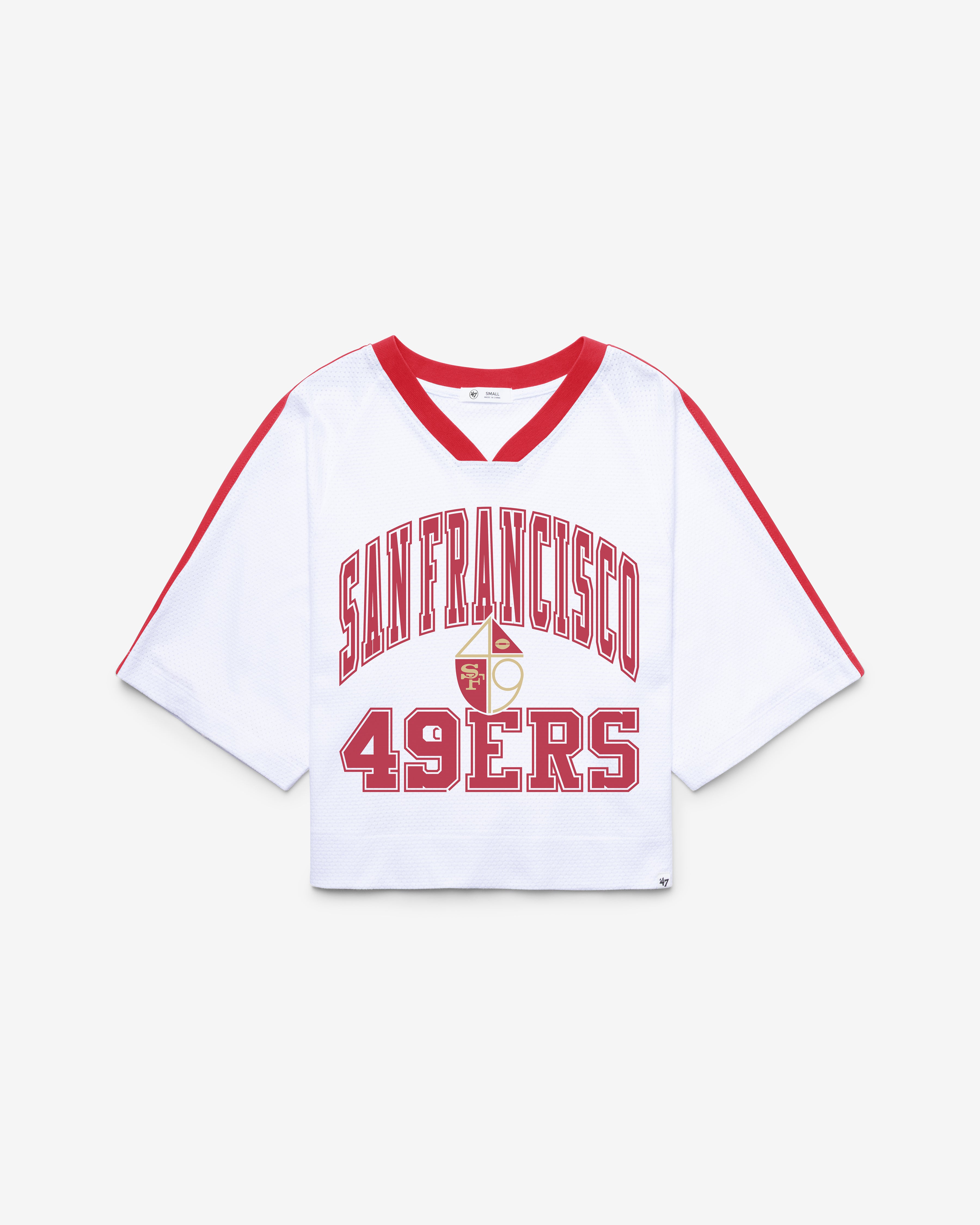 47-brand-historic-49ers-drop-needle-jersey-damen-wei image 1