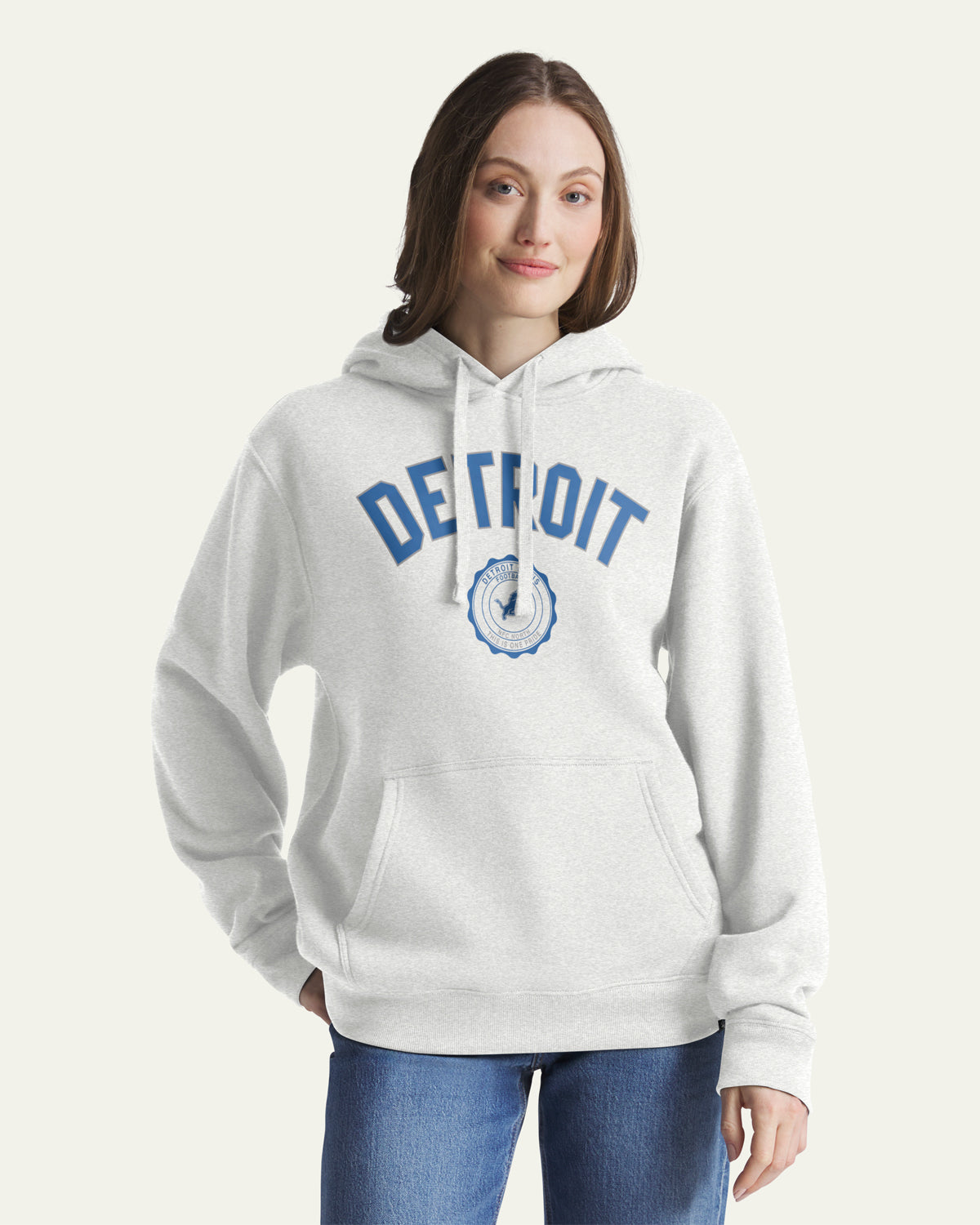 47-brand-headline-crest-bend-hoodie-detroit-lions-grau image 3