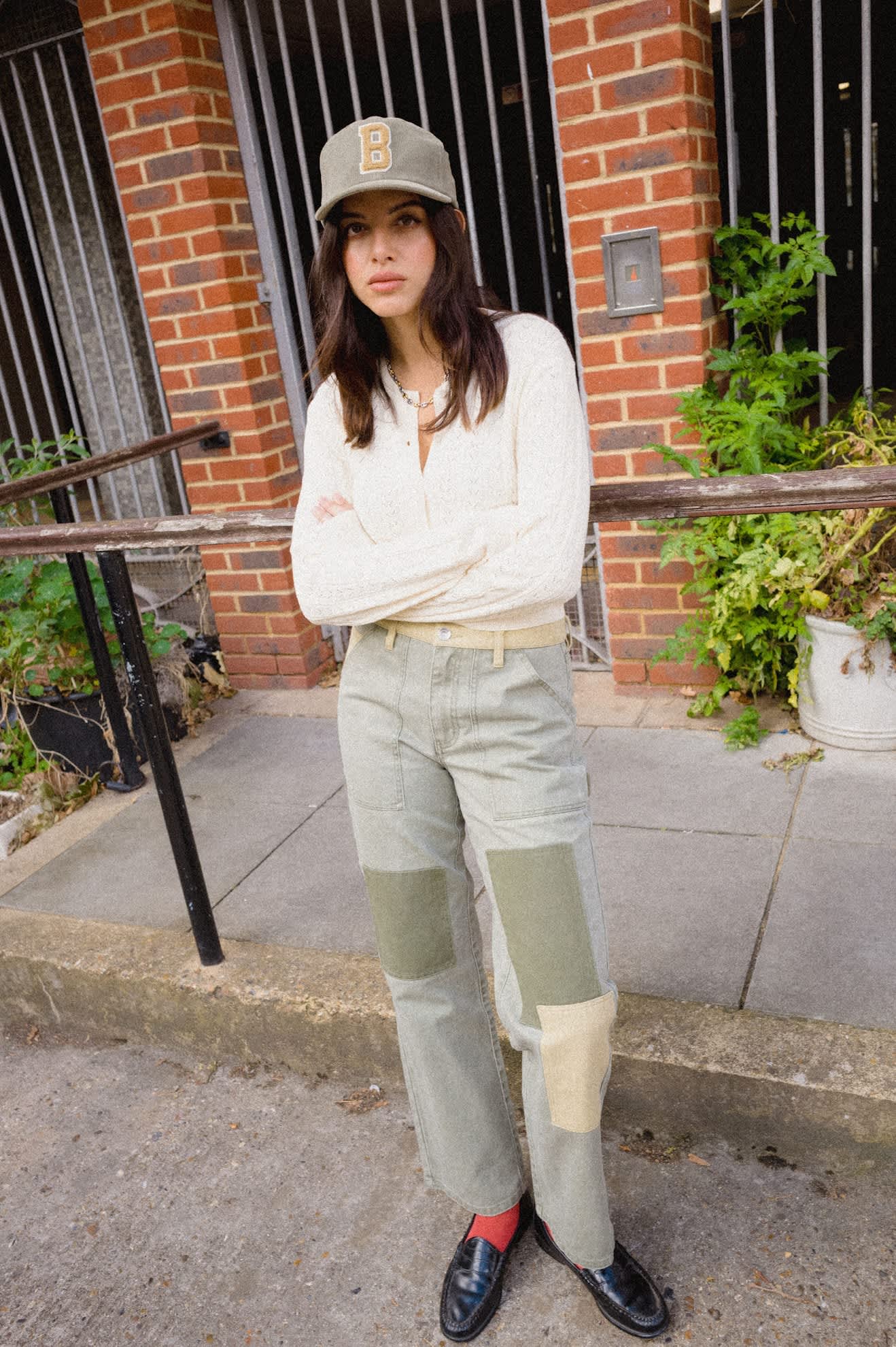 brixton-essex-patchwork-painter-pant-vintage-olive-damen image 8