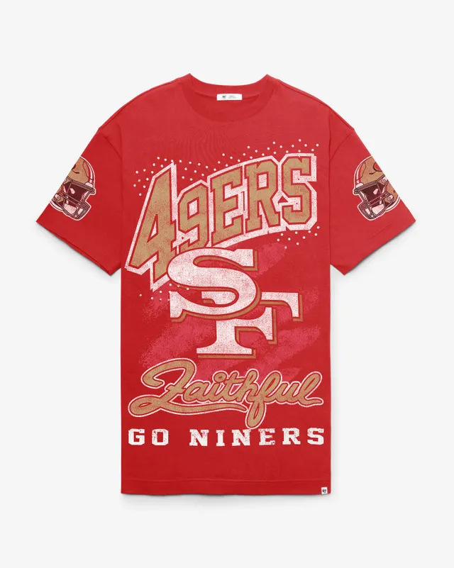 47-brand-gemstone-swash-san-francisco-49ers-t-shirt-kleid-rot-damen image 1