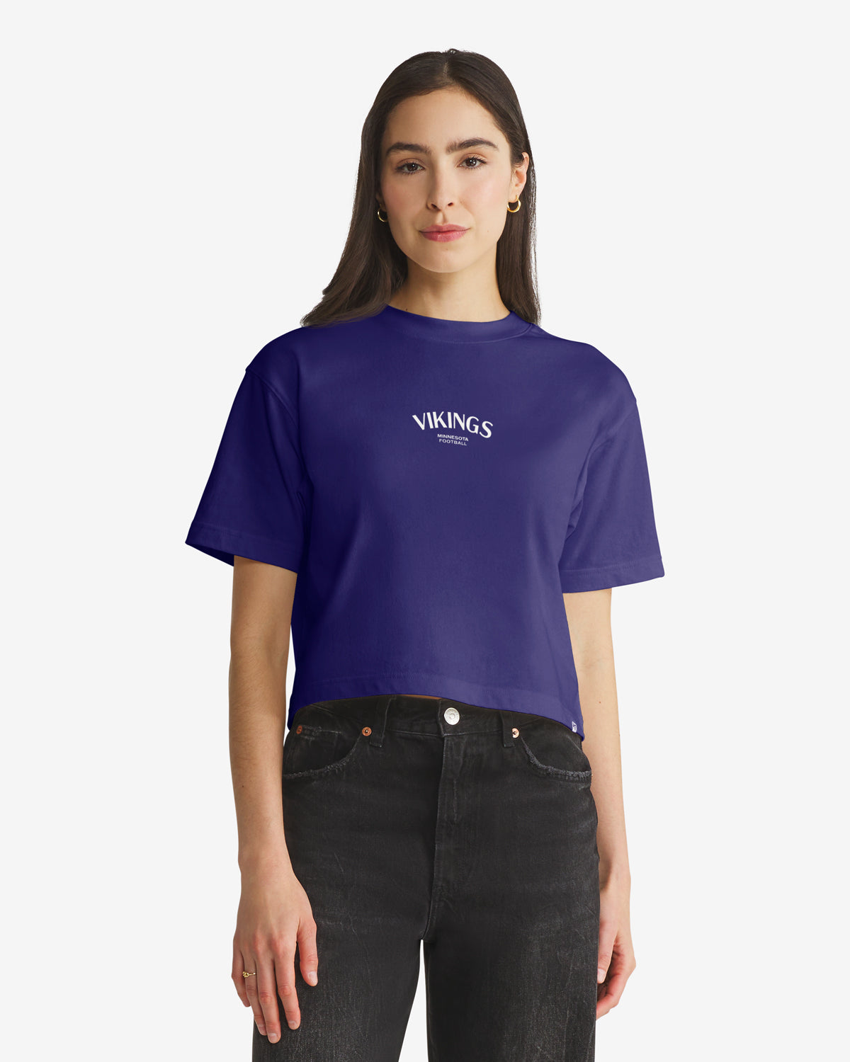 47-foundation-hadrian-crop-t-shirt-damen-purple-vikings-baumwolle image 2