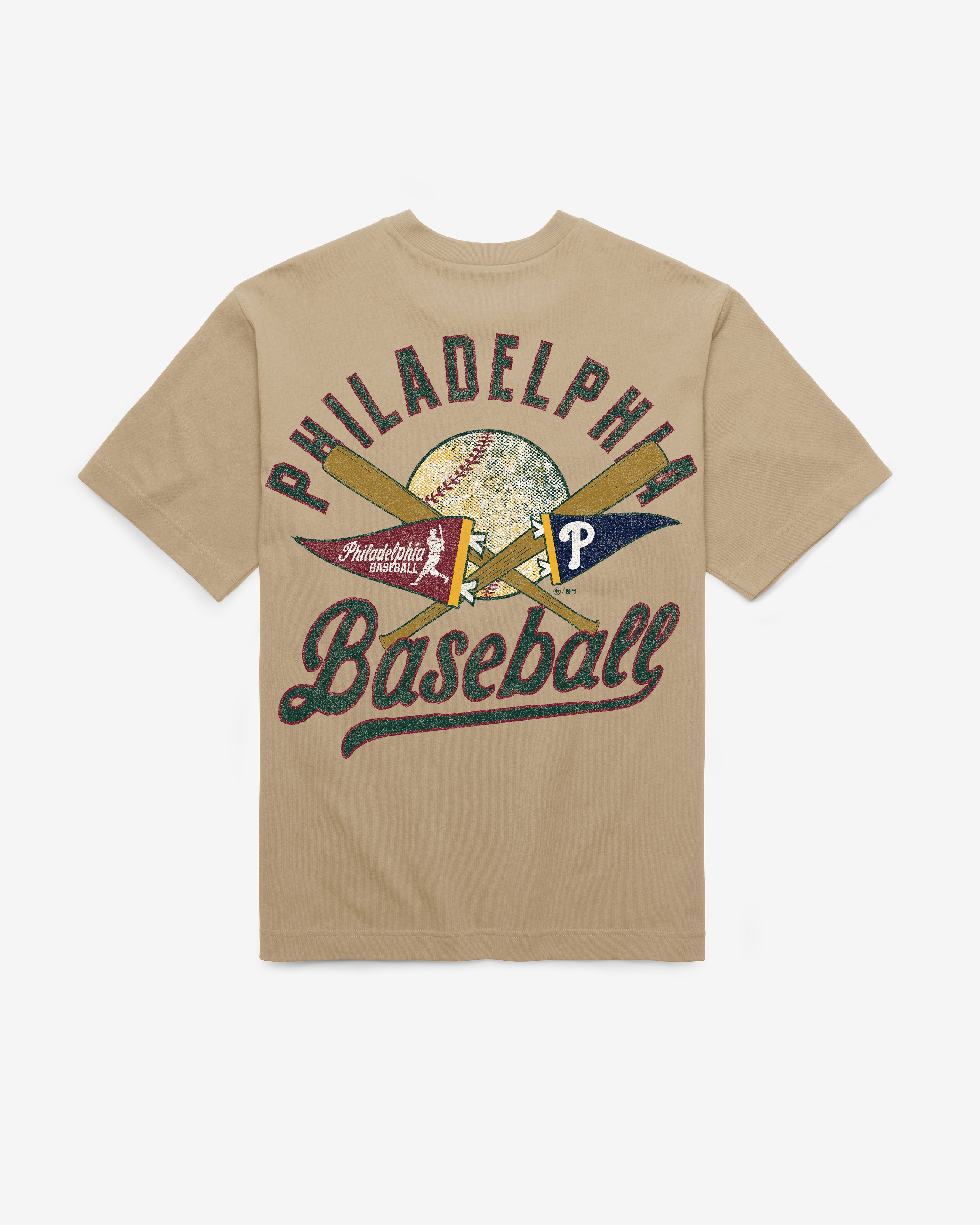 47-brand-philadelphia-phillies-city-ball-t-shirt-khaki-herren image 3