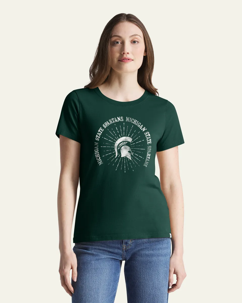 47-foundation-tee-michigan-spartans-t-shirt-damen-gr-n image 1