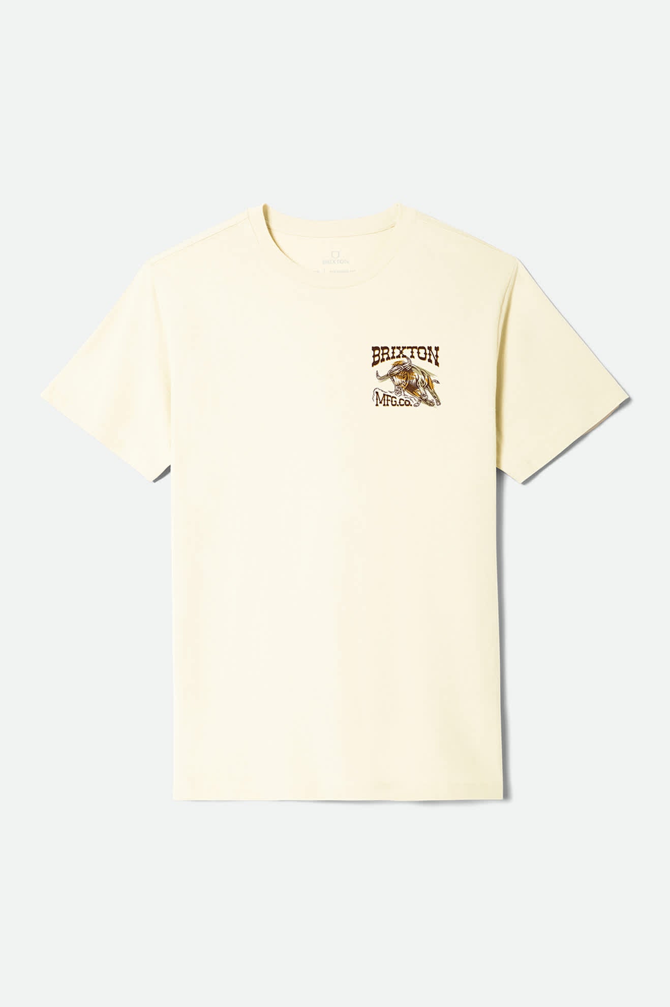 brixton-barquero-t-shirt-cream-bull-print image 1