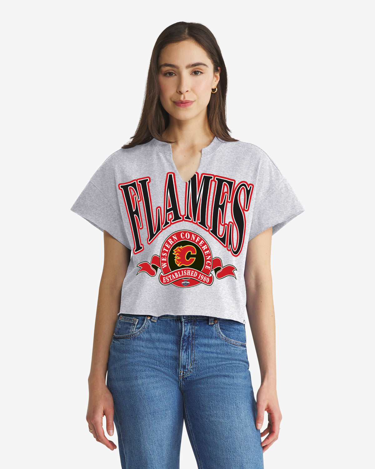 47-headline-crew-flames-oversize-t-shirt-quartz-grey image 1