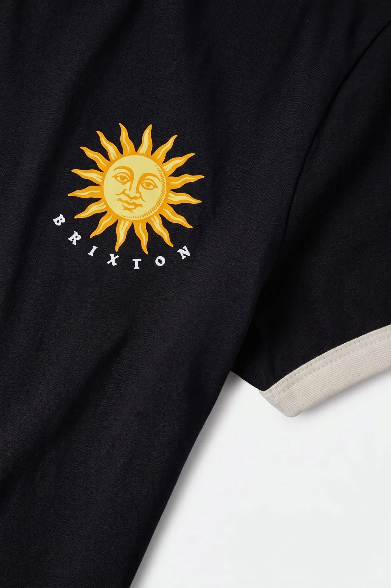 brixton-sunny-days-baby-t-shirt-damen-schwarz-wei-slim image 3