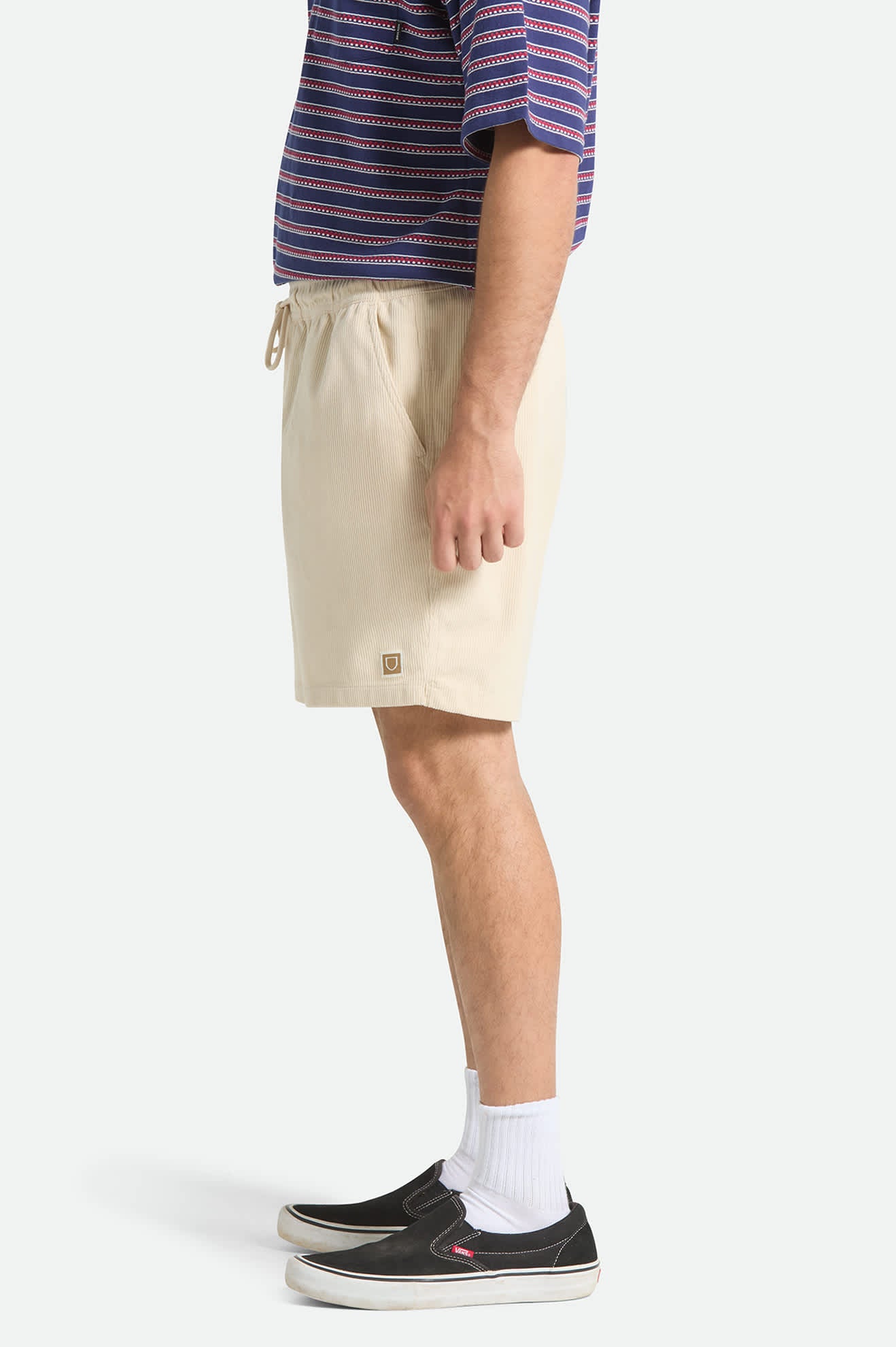 brixton-everyday-cord-shorts-whitecap-relaxed-fit image 3
