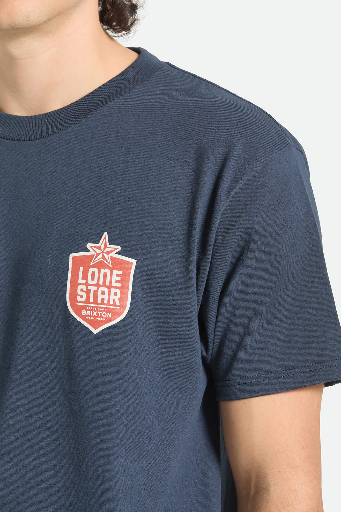 brixton-lone-star-desertscape-t-shirt-herren-navy-print image 5
