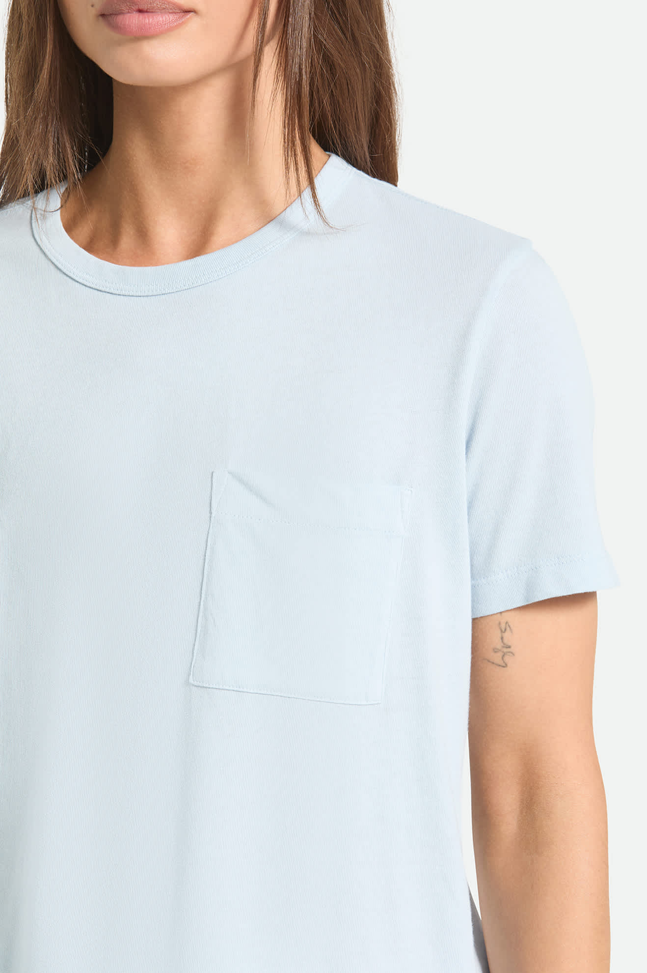 brixton-carefree-perfect-t-shirt-blue-aura-bio-baumwolle image 5