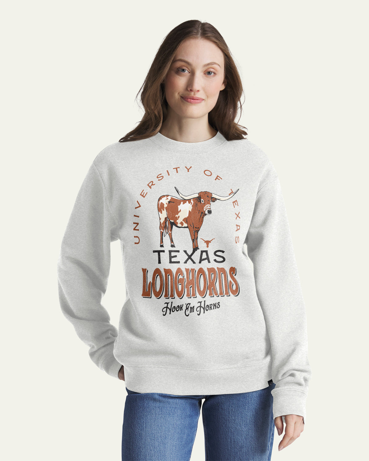 47-brand-headline-crew-juggletoss-sweatshirt-texas-longhorns-grau image 3