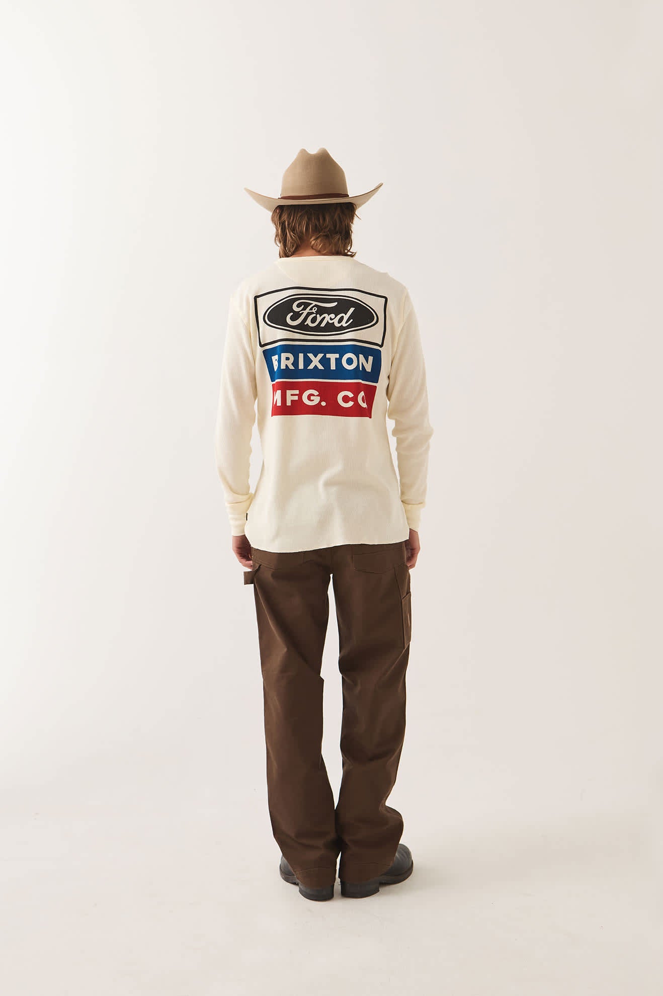 brixton-ford-service-waffle-shirt-wimbledon-white-herren image 3