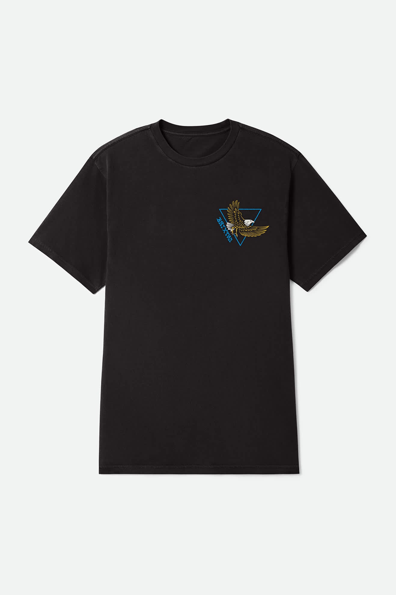 brixton-opal-t-shirt-herren-black-worn-wash-adler image 1
