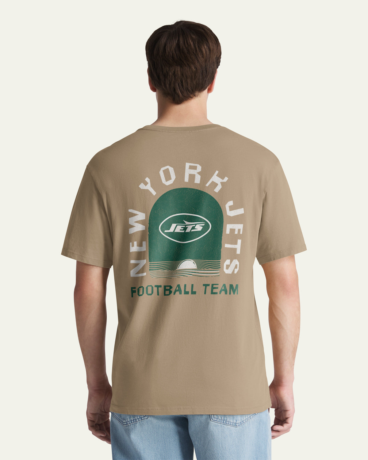 47-foundation-new-york-jets-bleacher-beach-t-shirt-khaki image 1