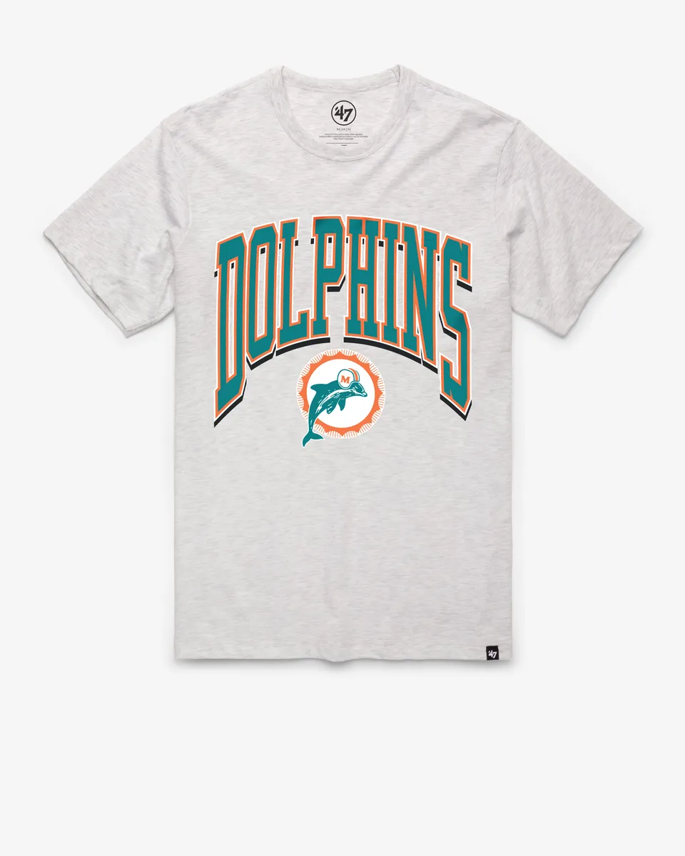 47-franklin-tee-miami-dolphins-t-shirt-relay-grey-vintage image 1