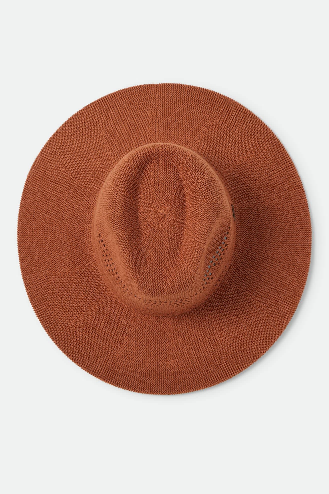 brixton-sophia-knit-packable-fedora-caramel-verstellbar-strickhut image 7