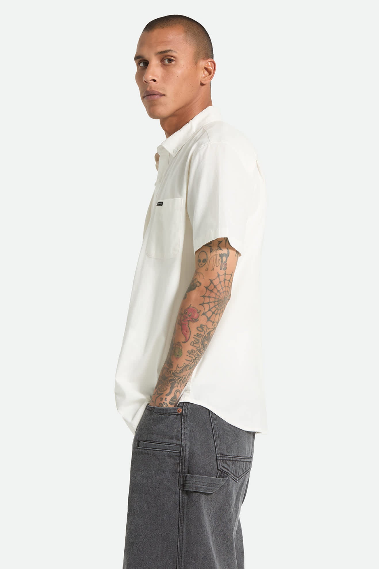 brixton-sanford-oxford-woven-hemd-off-white-herren image 3