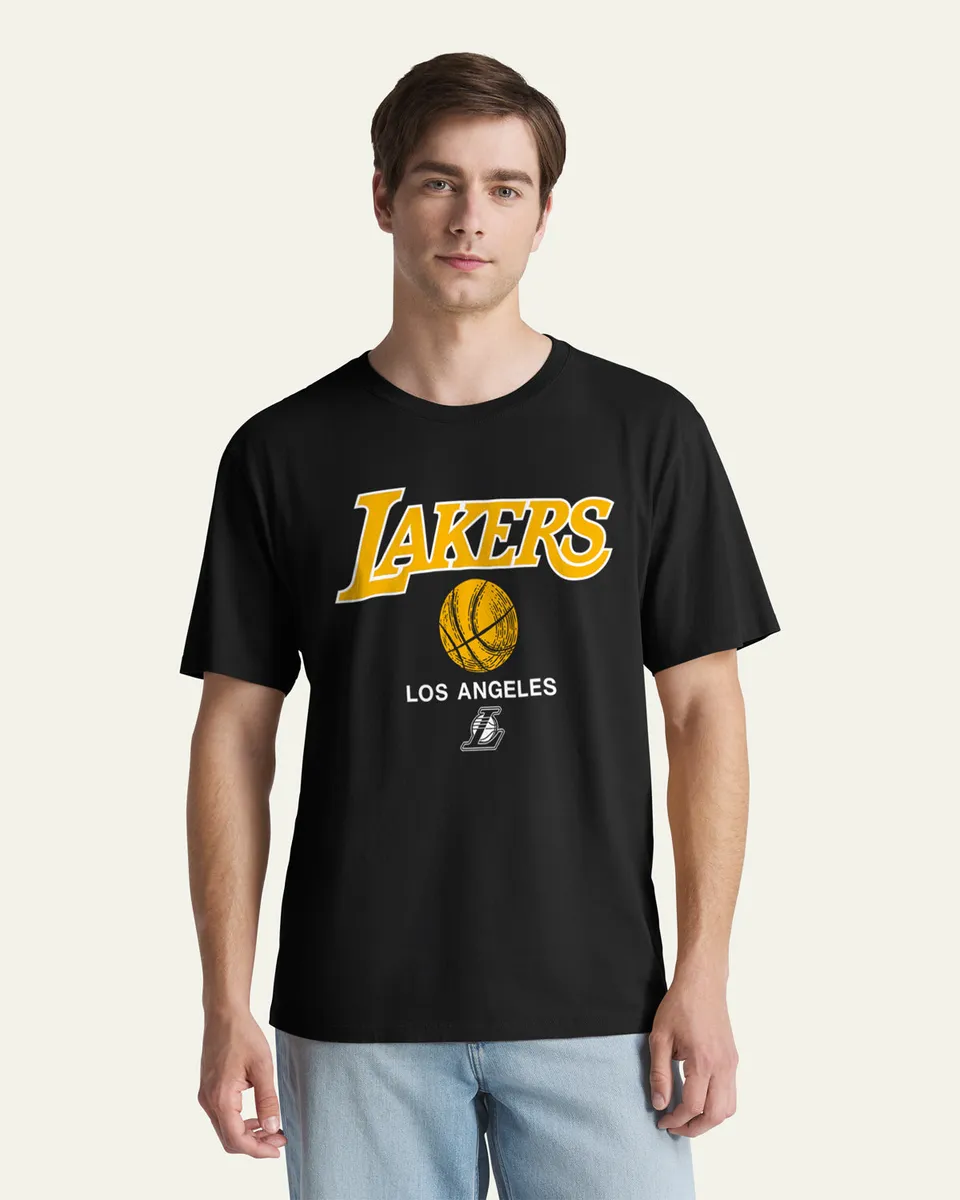 47-brand-everyday-los-angeles-lakers-t-shirt-schwarz-baumwolle image 1