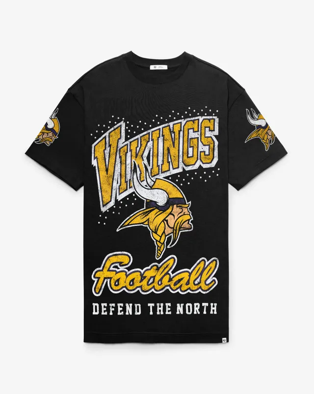 47-foundation-vikings-t-shirt-kleid-schwarz-strass image 1