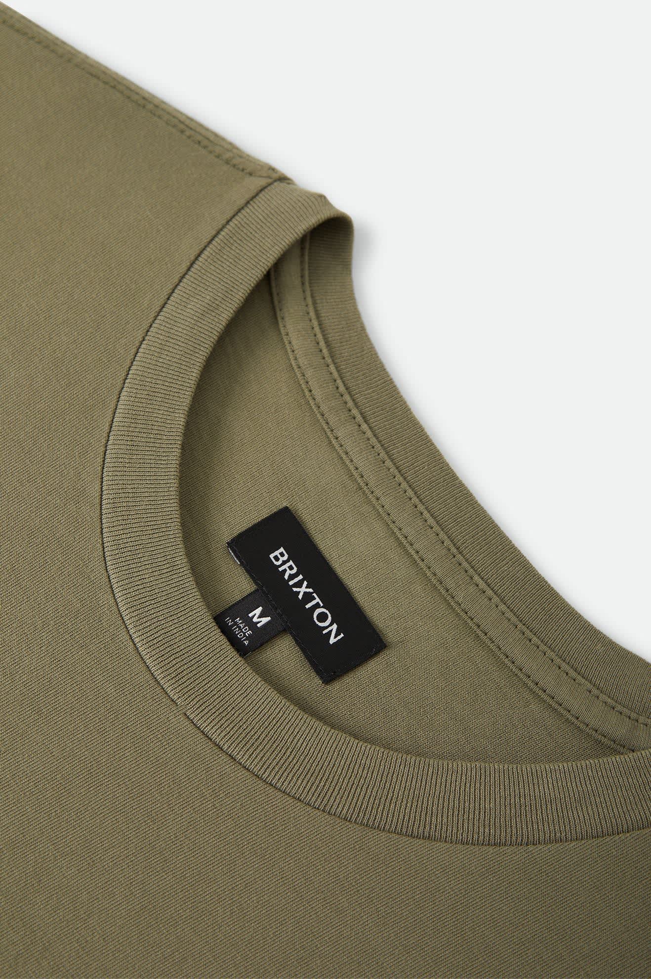 brixton-baseline-pocket-t-shirt-olive-surplus-baumwolle image 3