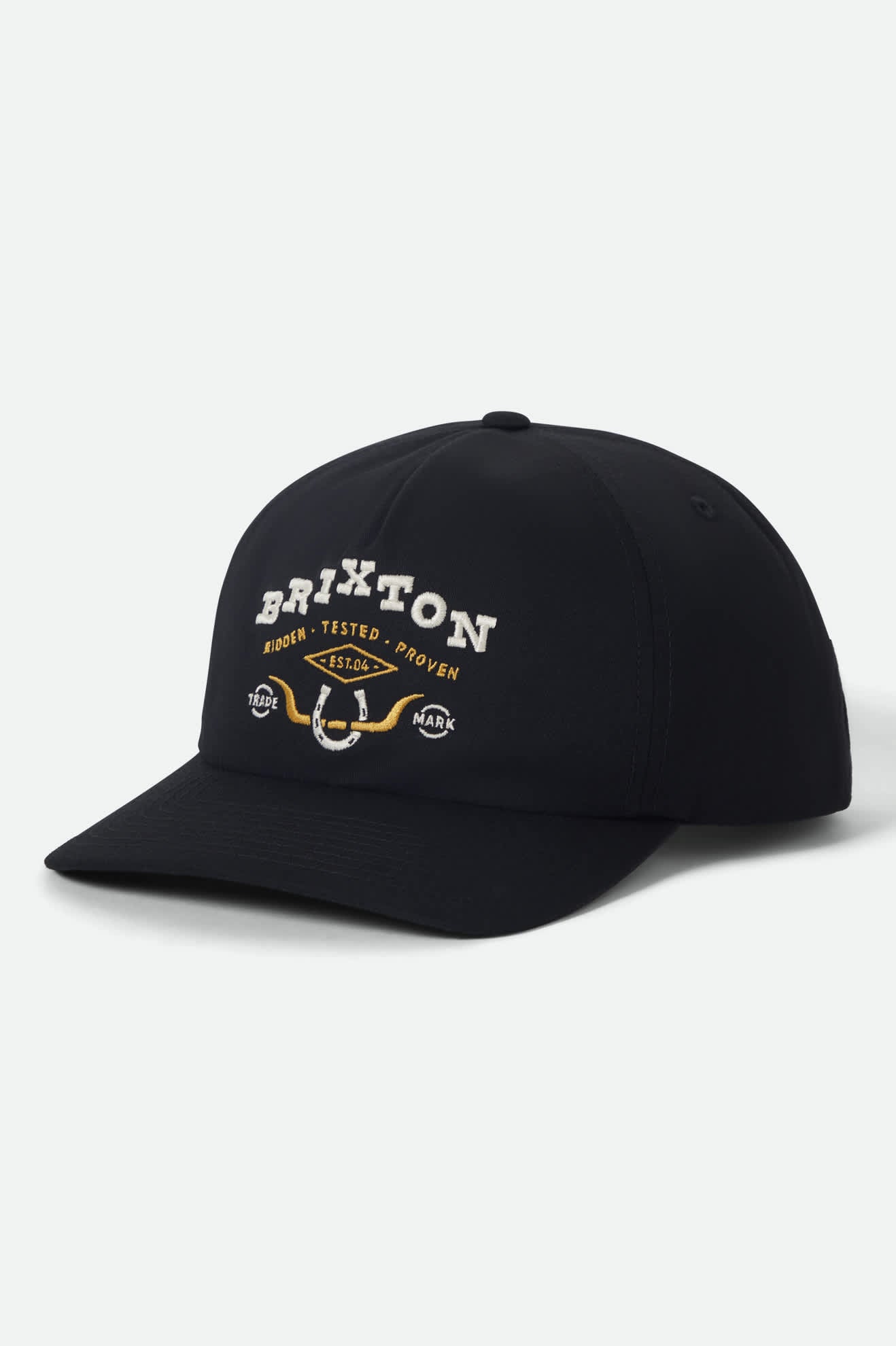 brixton-beekman-snapback-cap-schwarz-baumwolle-flat-bill image 1