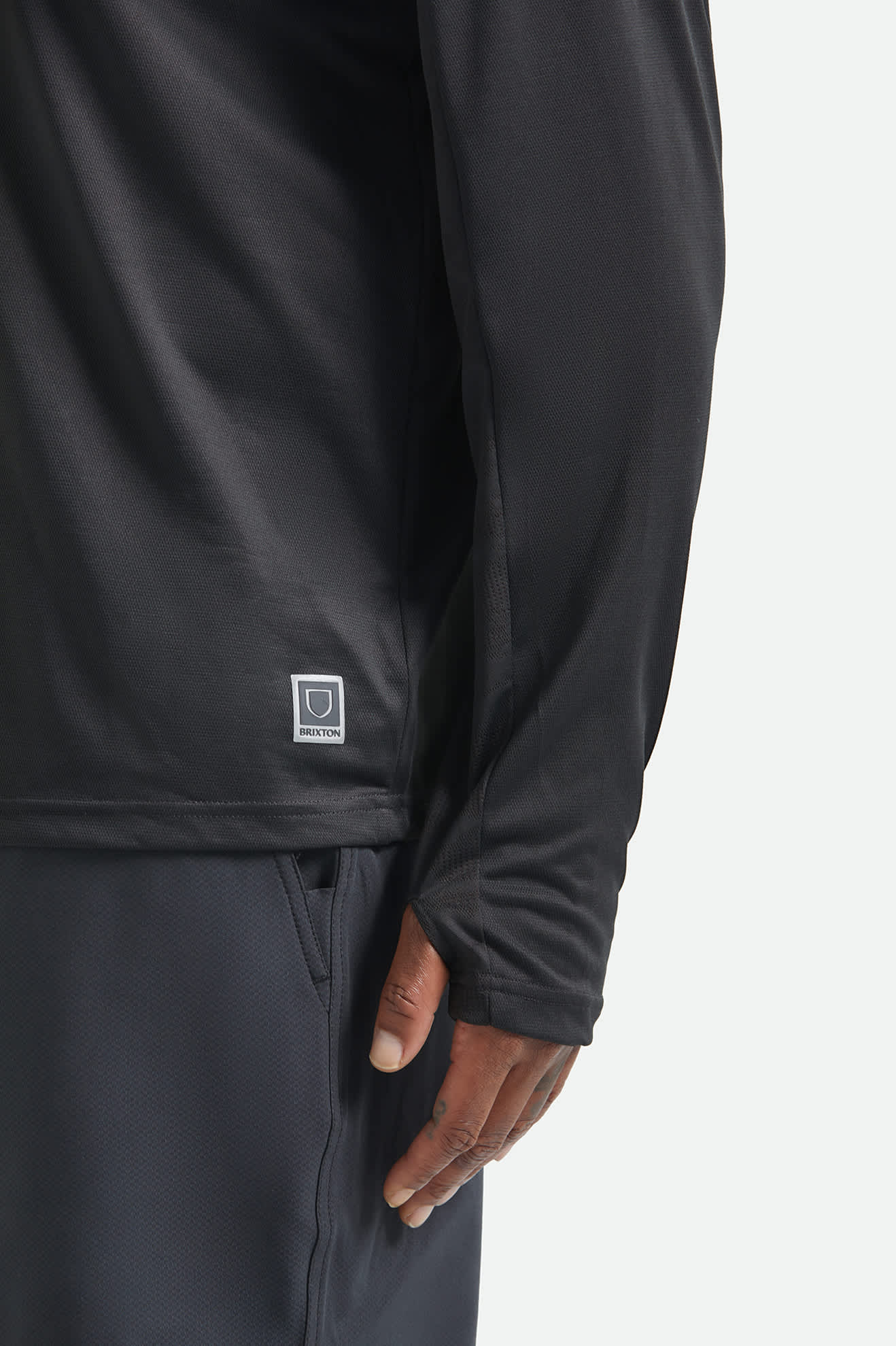 brixton-journey-sun-hoodie-langarm-black-mit-upf-schutz image 5