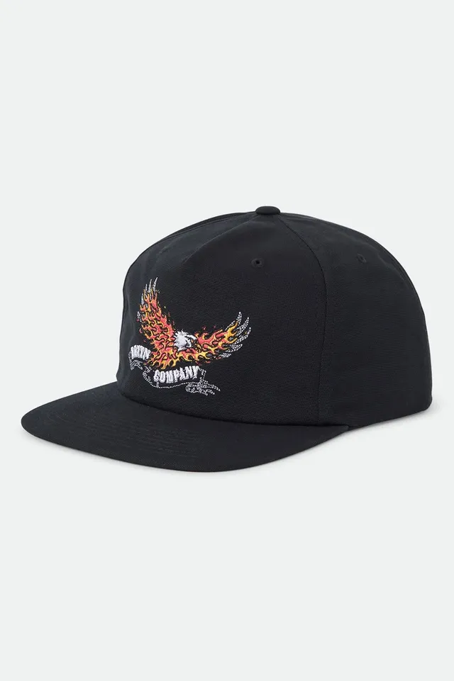 brixton-blazing-snapback-cap-schwarz-canvas-flat-bill image 1