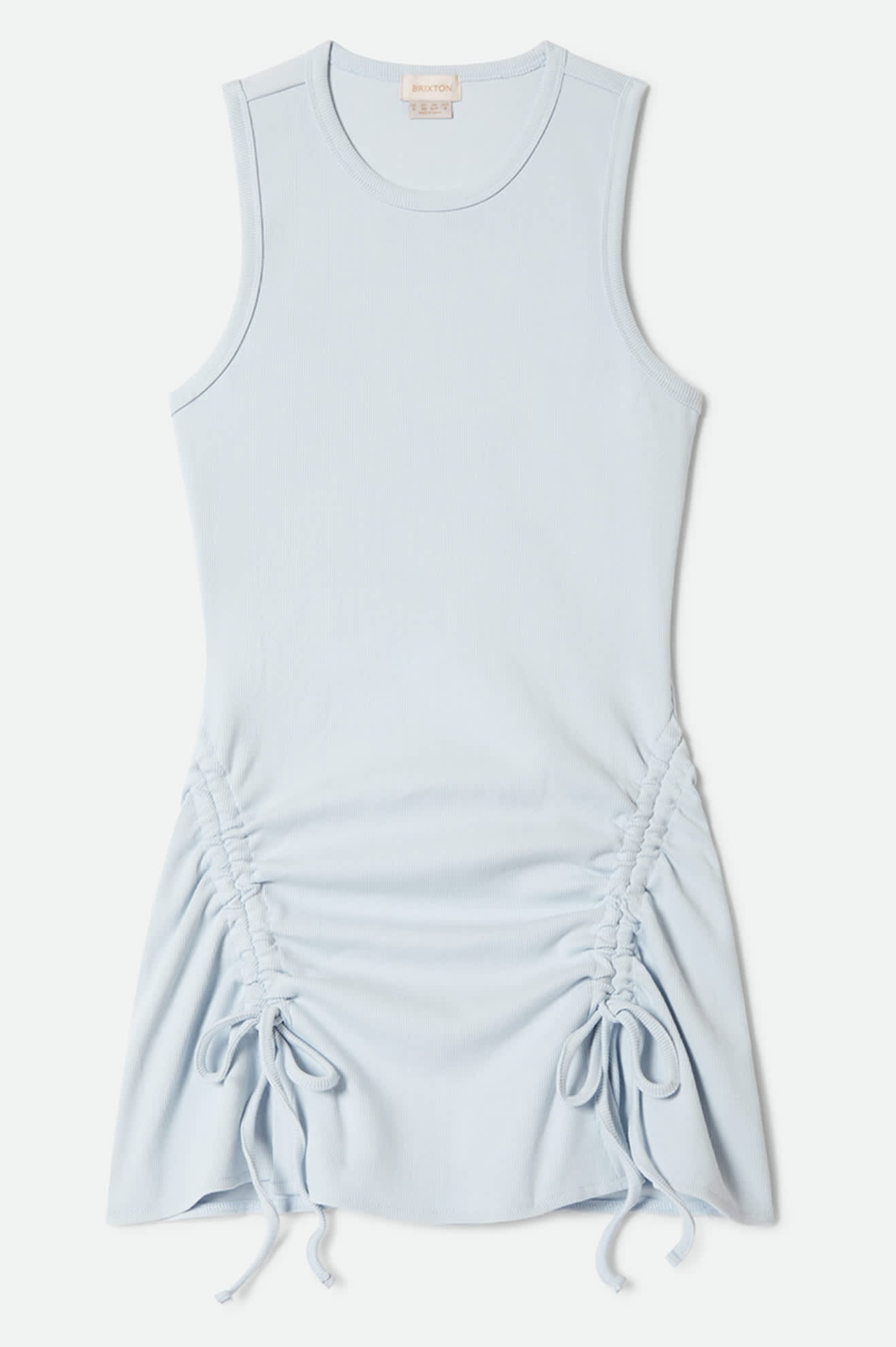 brixton-ribbed-cinch-mini-kleid-blue-aura-baumwolle image 2