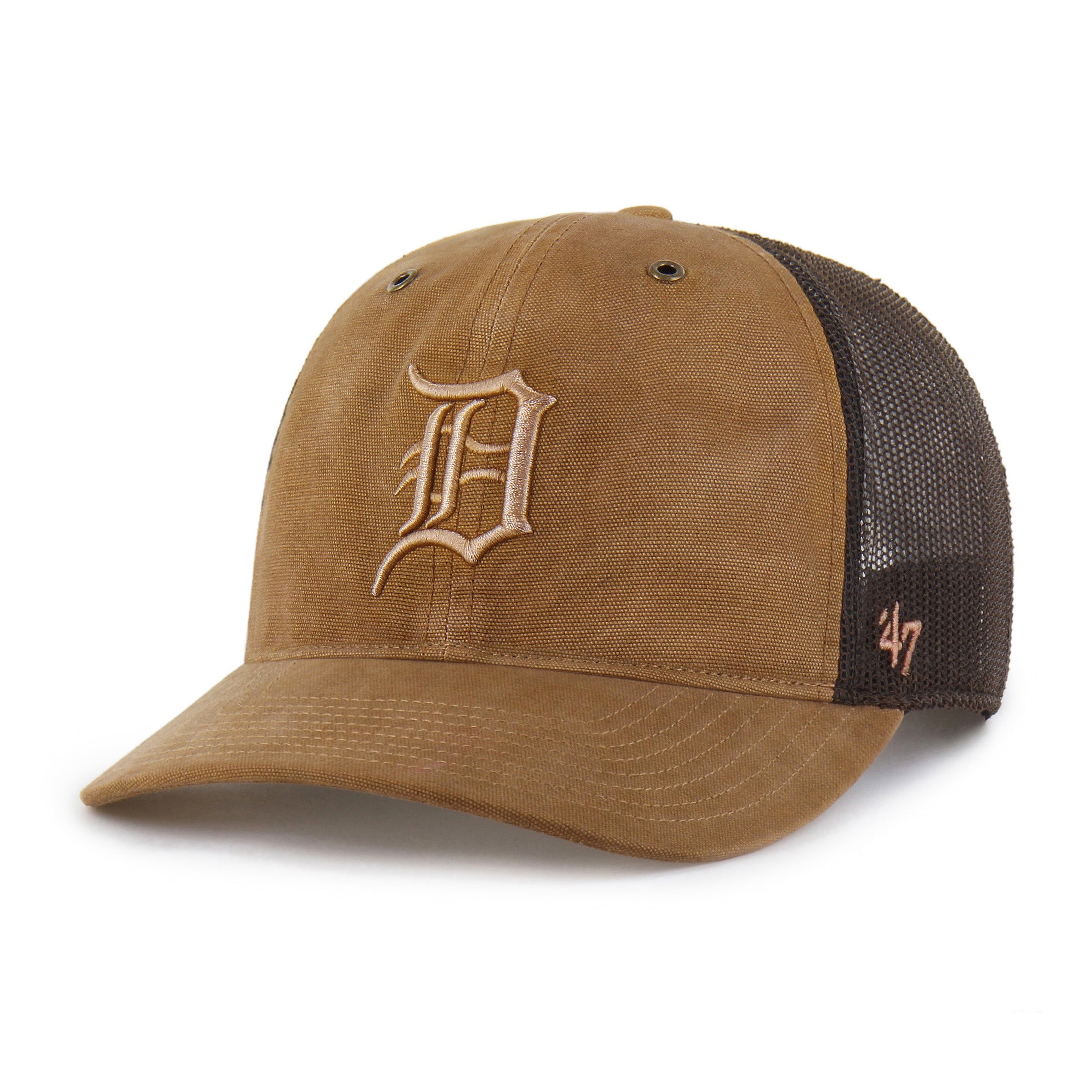 47-brand-detroit-tigers-carhartt-trucker-cap-braun-osf image 4