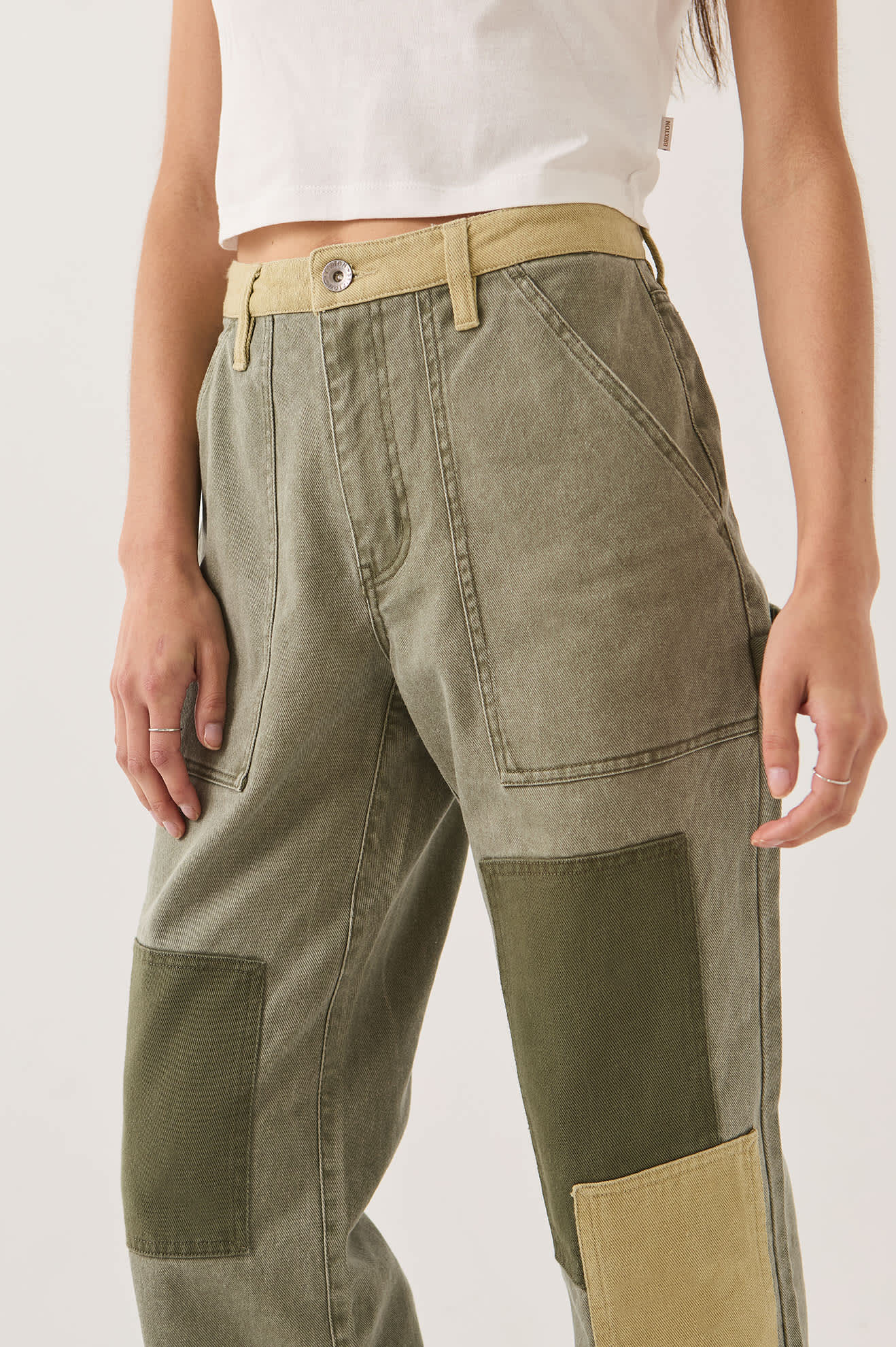 brixton-essex-patchwork-painter-pant-vintage-olive-damen image 5