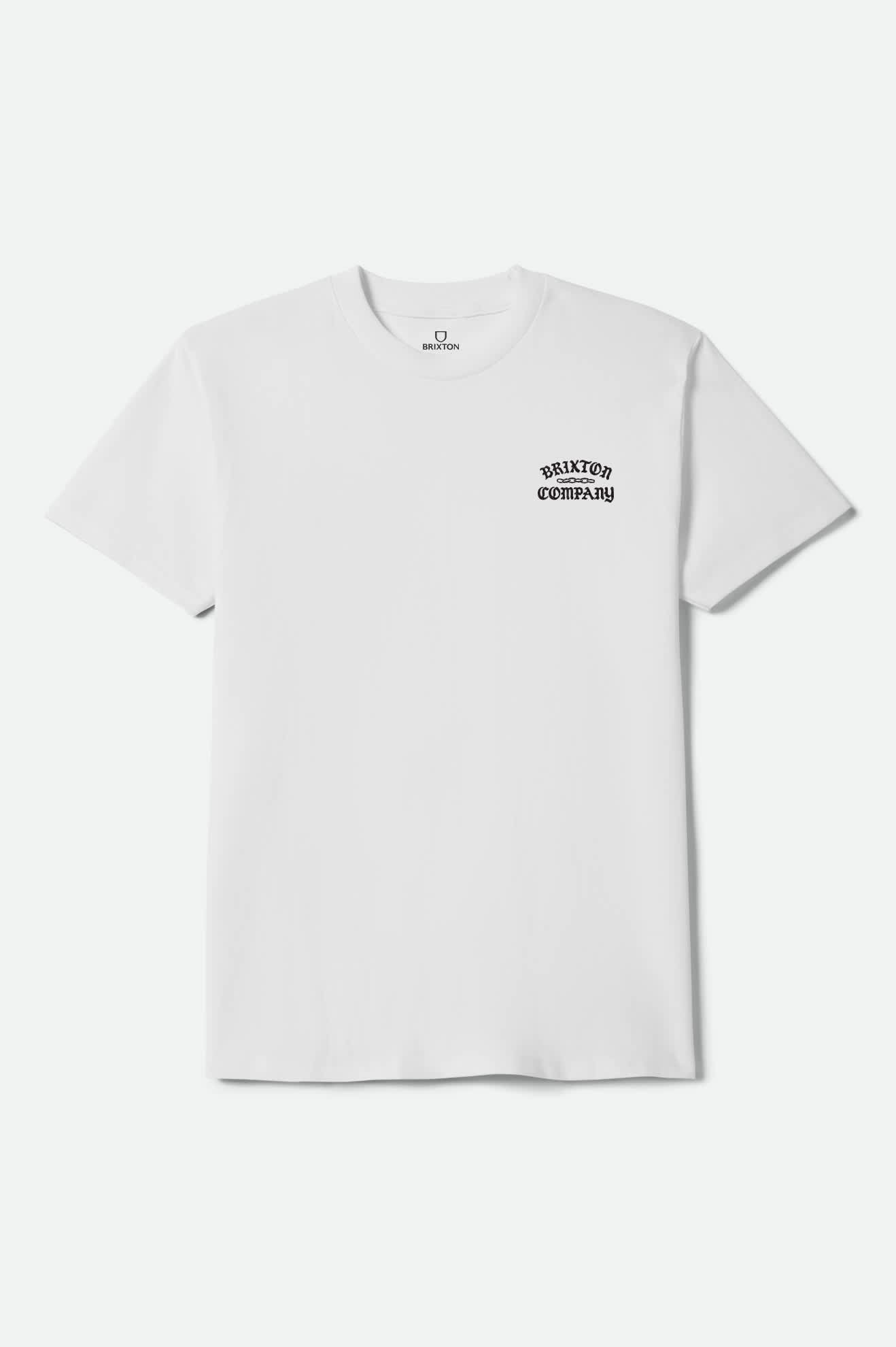 brixton-chains-kurzarm-t-shirt-white-baumwolle-print image 2