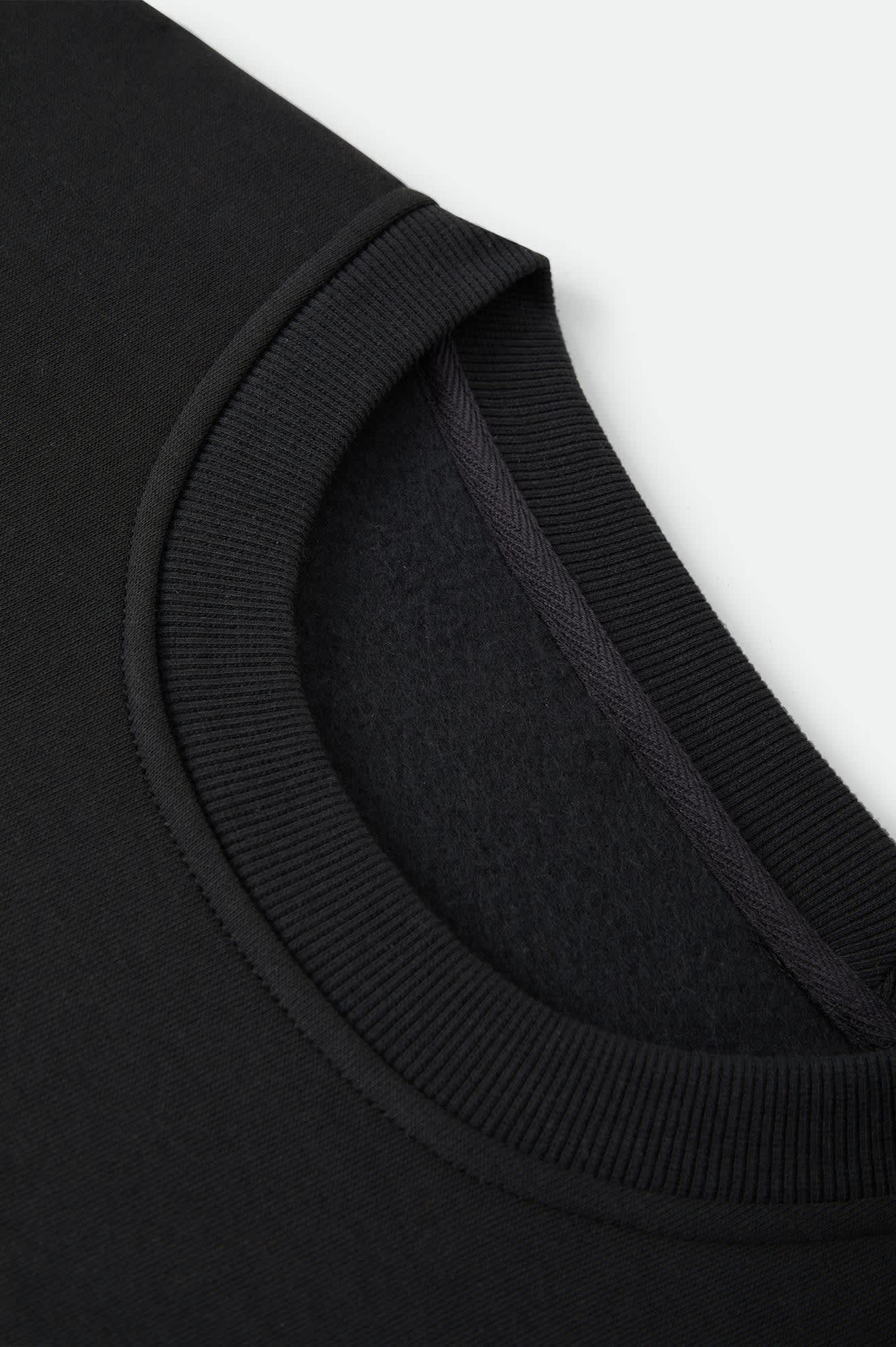 brixton-covall-crew-sweatshirt-black-stickerei-baumwolle image 2