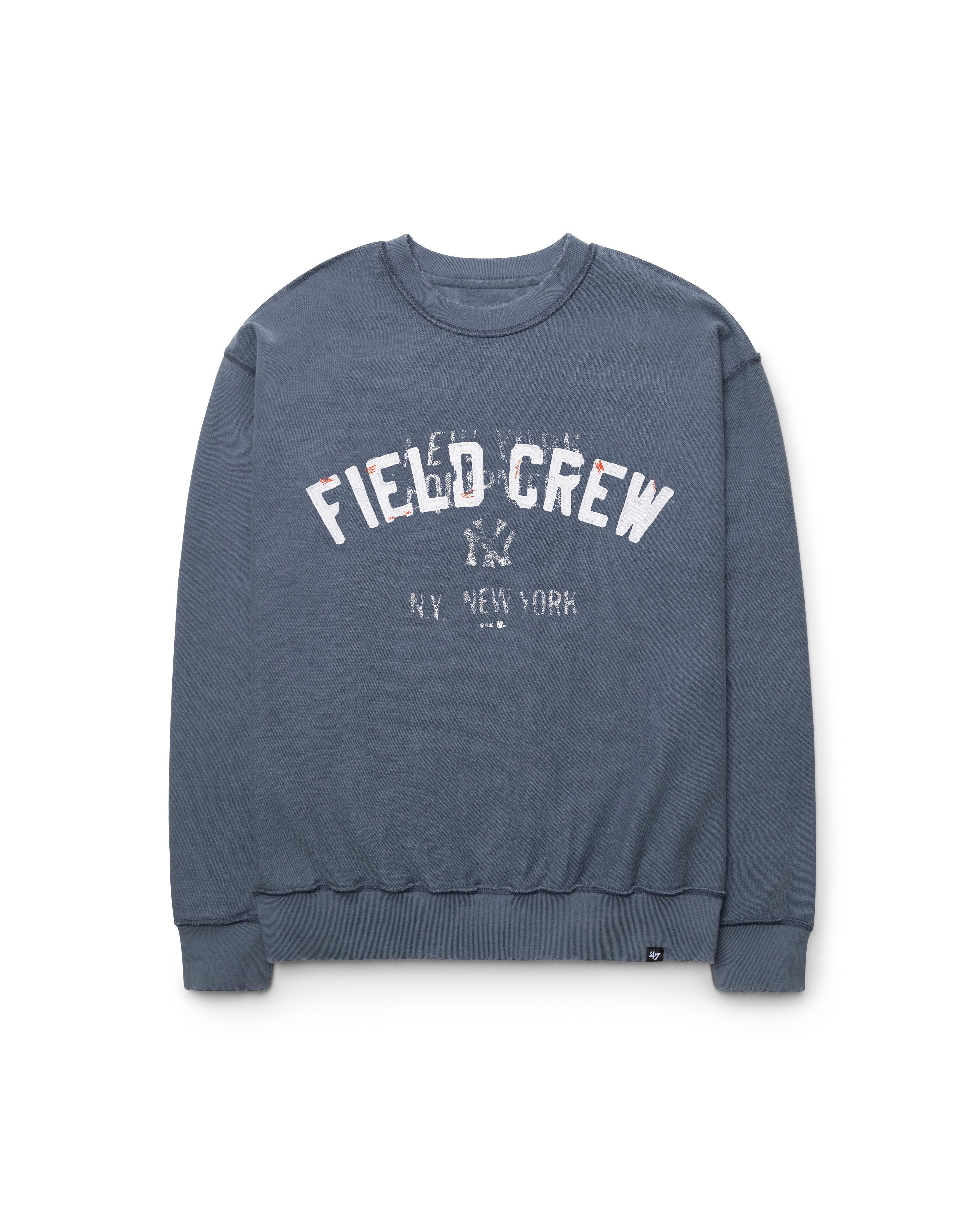47-foundation-yankees-turn-two-distressed-sweatshirt-rusted-navy image 1