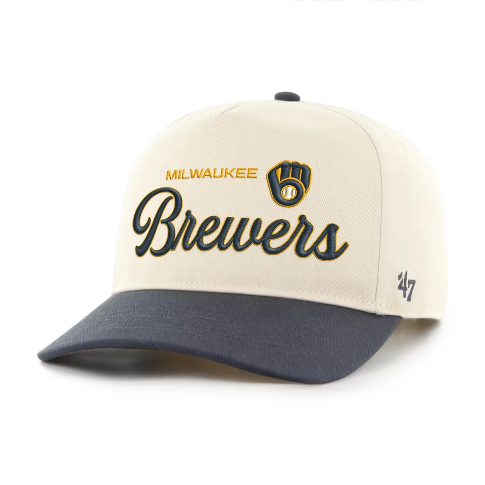 47-hitch-milwaukee-brewers-cap-natural-snapback image 1