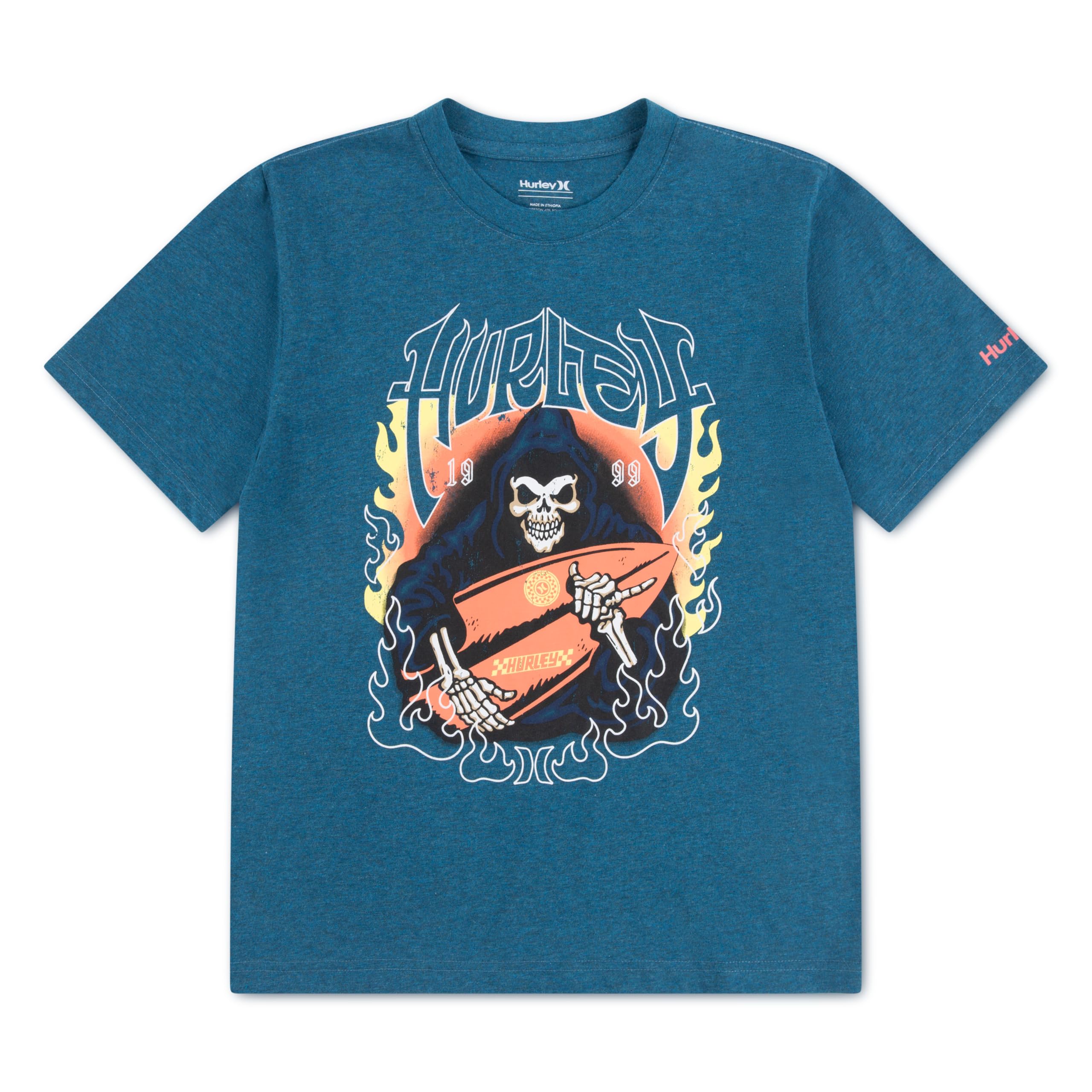 hurley-89059-grafik-t-shirt-jungen-gr-8-10-jahre-kurzarm image 1