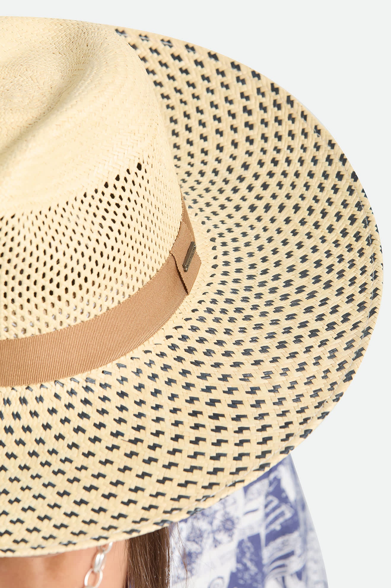 brixton-evangeline-panama-rancher-strohhut-natural-black image 5