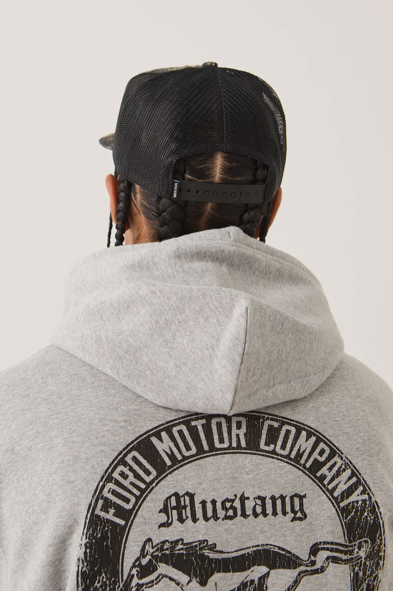 brixton-ford-trucker-cap-boxwood-green image 7